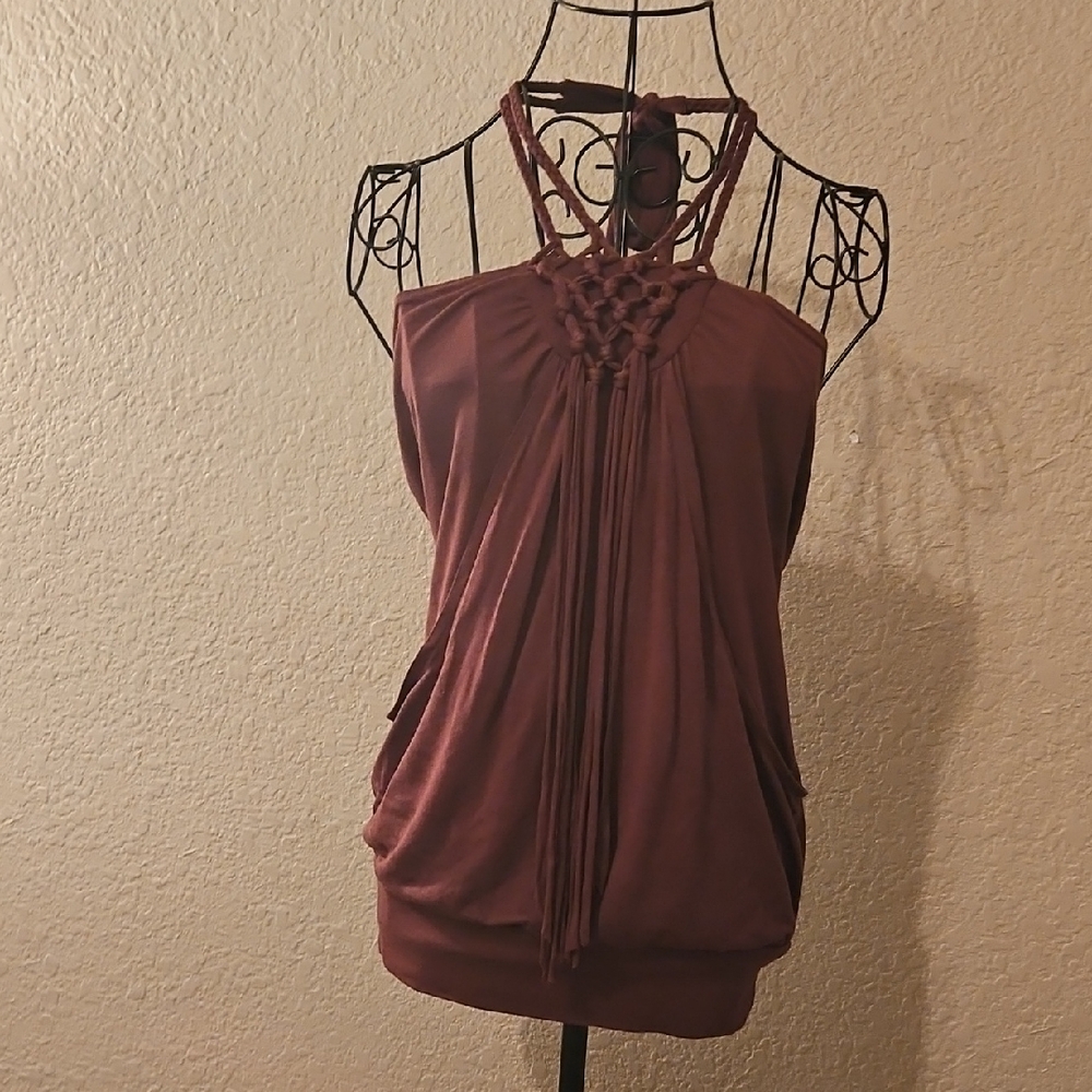 Elegant Mauve Halter Top